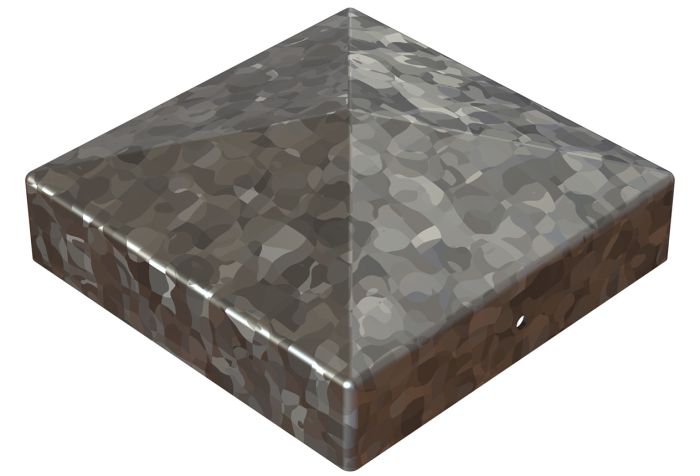 Osmo Pfostenkappe Pyramide inkl. Schrauben für Holzpfosten 9 x 9 cm Metall, feuerverzinkt Grafik
