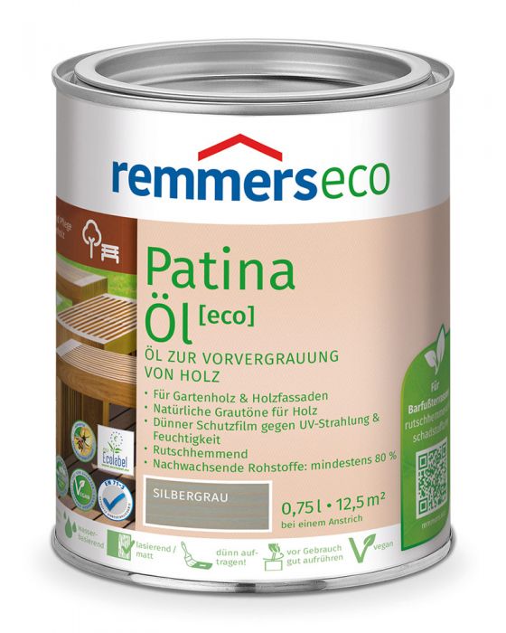 Remmers Patina-Öl eco silbergrau 0,75l Dose