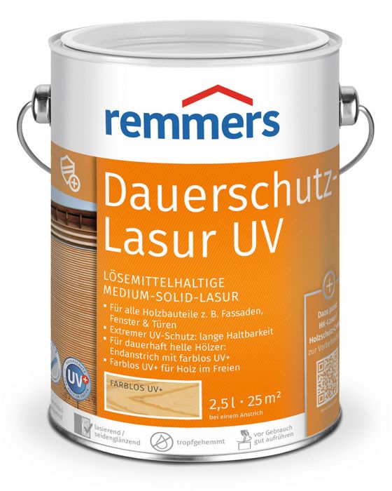 Remmers Dauerschutz-Lasur UV Farblos UV+ 2,5l Dose
