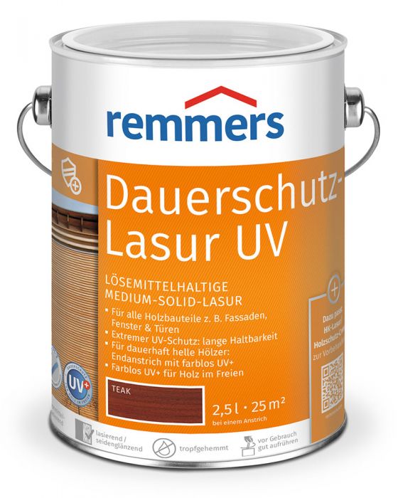 Remmers Dauerschutz-Lasur UV Teak RC-545 2,5l Dose