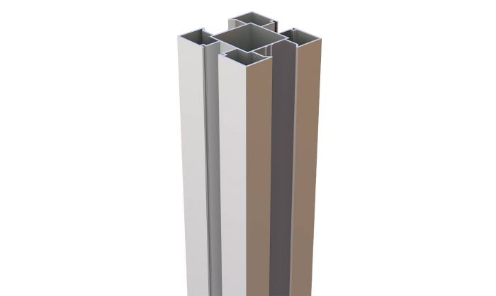 Osmo Aluminiumpfosten Typ C - für max. 45° Winkel Aluminium 200 cm