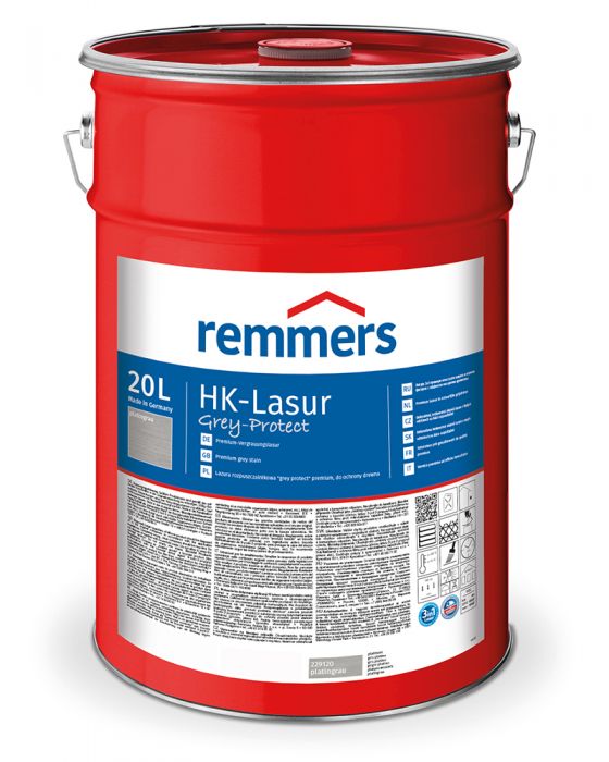 Remmers HK-Lasur Grey-Protect 3in1 Platingrau FT-26788 20l Dose