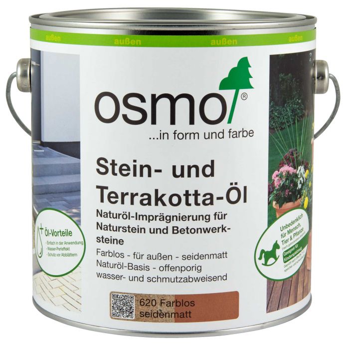 Osmo Stein- &amp; Terrakotta-Öl 620 Farblos