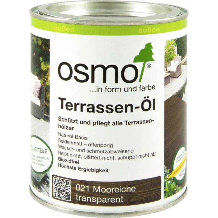 Osmo Terrassenöl 0,75l 021 Terrassen-Öl Mooreiche Dose