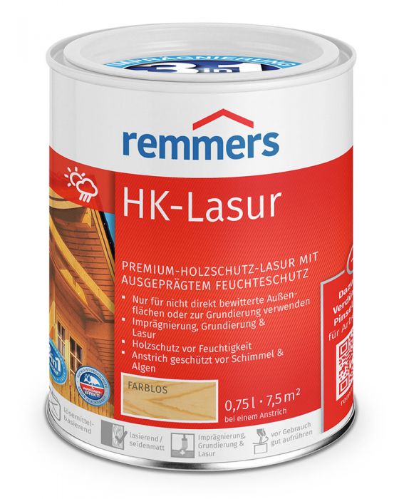 Remmers HK-Lasur 3in1 Farblos 0,75l Dose
