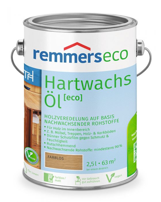 Remmers Hartwachsöl eco Farblos 2,5l Dose