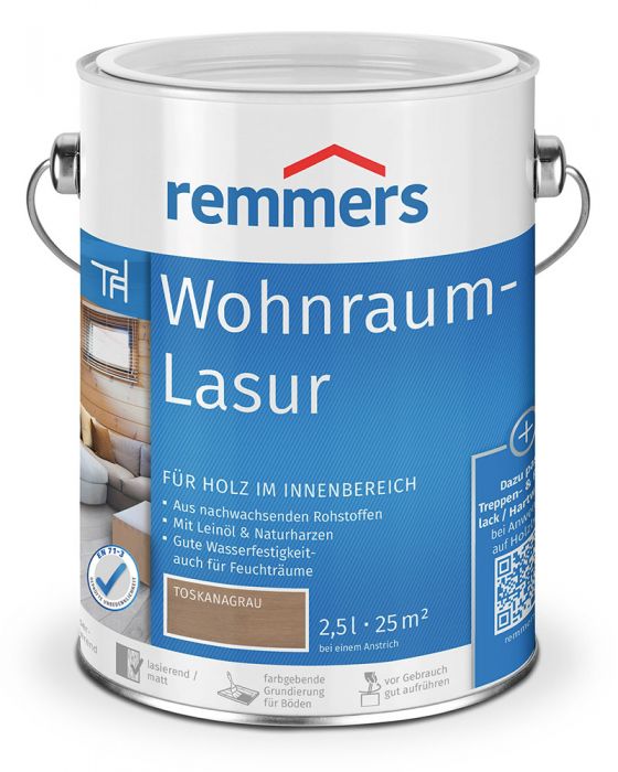 Remmers Wohnraum-Lasur Toskanagrau 2,5l Dose