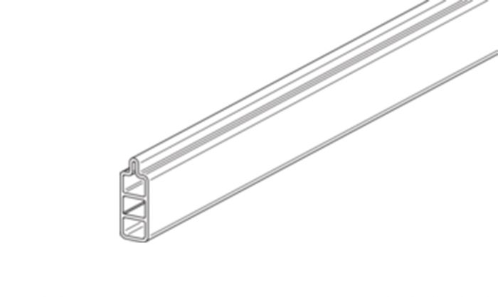Osmo Startprofil Multi-Fence Elegance B/ Co-Extrusion Aluminium, eloxiert Zeichnung