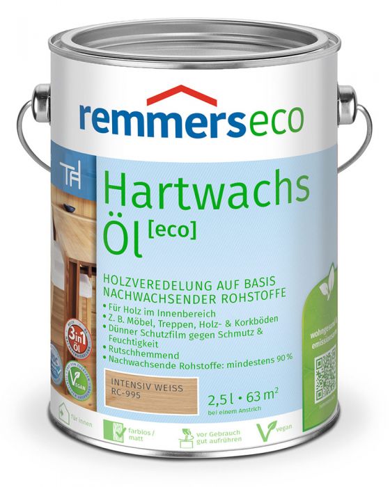 Remmers Hartwachsöl eco Intensiv-Weiß RC-995 2,5l Dose