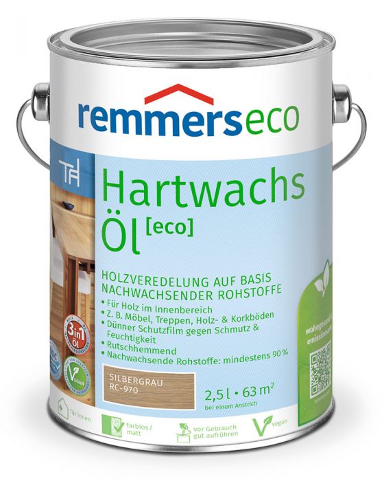 Remmers Hartwachsöl eco Silbergrau RC-970 2,5l Dose