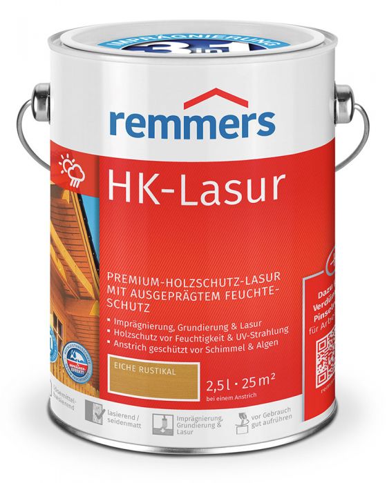 Remmers HK-Lasur 3in1 Eiche rustikal RC-360 2,5l Dose
