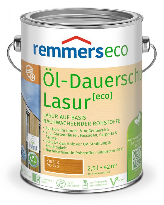 Remmers Öl-Dauerschutz-Lasur eco Kiefer RC-270 2,5l Dose