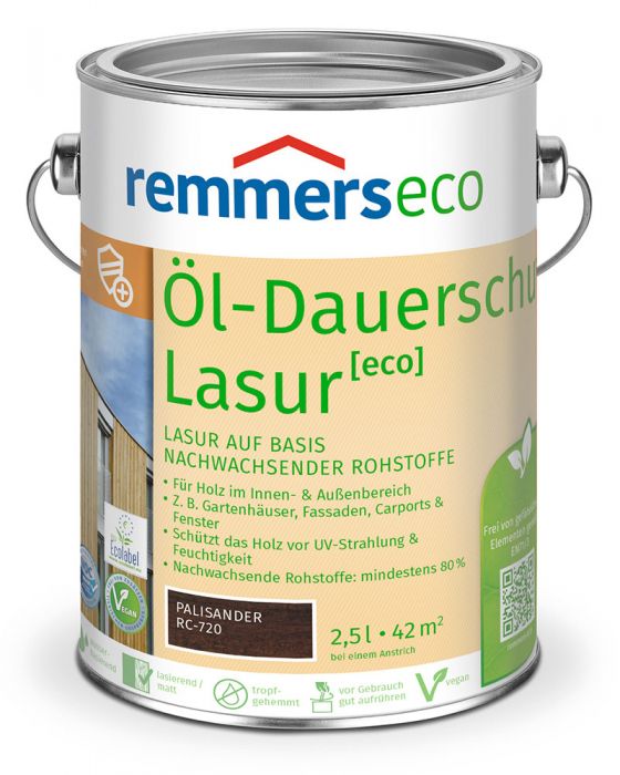 Remmers Öl-Dauerschutz-Lasur eco Palisander RC-720 2,5l Dose