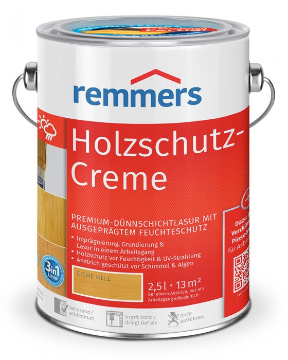 Remmers Holzschutz-Creme 3in1 Eiche hell RC-365 2,5l Dose