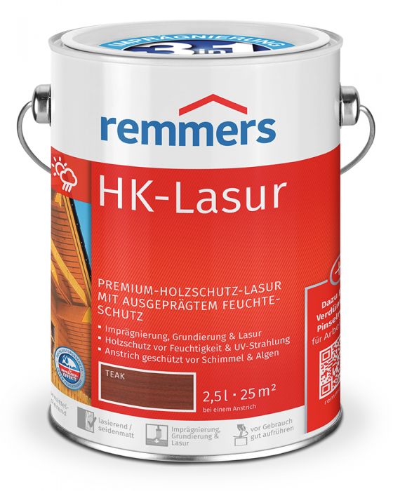 Remmers HK-Lasur 3in1 Teak RC-545 2,5l Dose