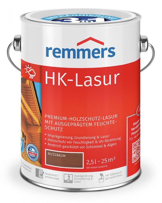 Remmers HK-Lasur 3in1 Nussbaum RC-660 2,5l Dose