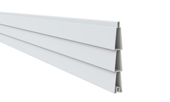 Osmo Einzelprofil ohne Zubehör Alu-Fence Juel Aluminium, Weiß