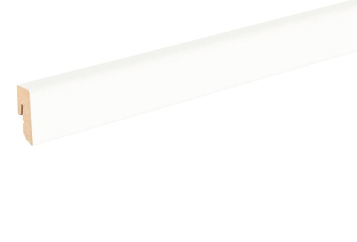 HARO Sockelleiste Laminat weiß 16x40 mm (Kubus)