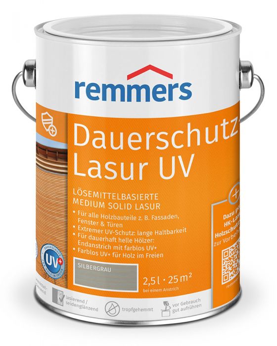 Remmers Dauerschutz-Lasur UV Silbergrau RC-970 2,5l Dose