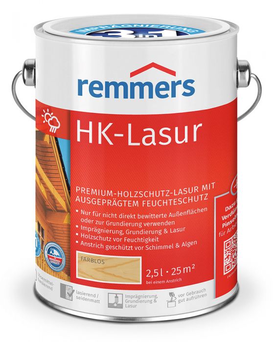 Remmers HK-Lasur 3in1 Farblos 2,5l Dose
