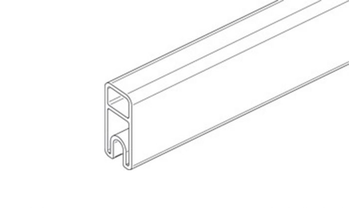 Osmo Abschlussprofil Alu-Fence / Juel / Multi-Fence Aluminium, Anthrazit Zeichnung