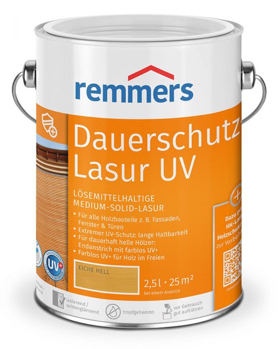 Remmers Dauerschutz-Lasur UV Eiche hell RC-365 2,5l Dose