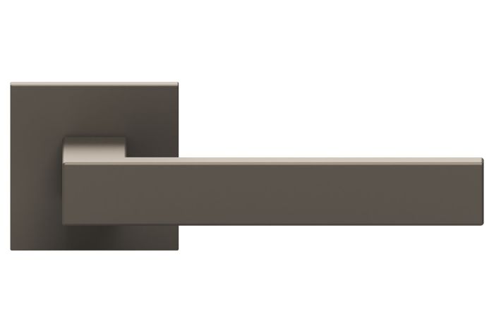 Qolibri smartbloc 1040 PVD Titan Satin Türgriff mit Quadratrosette Front