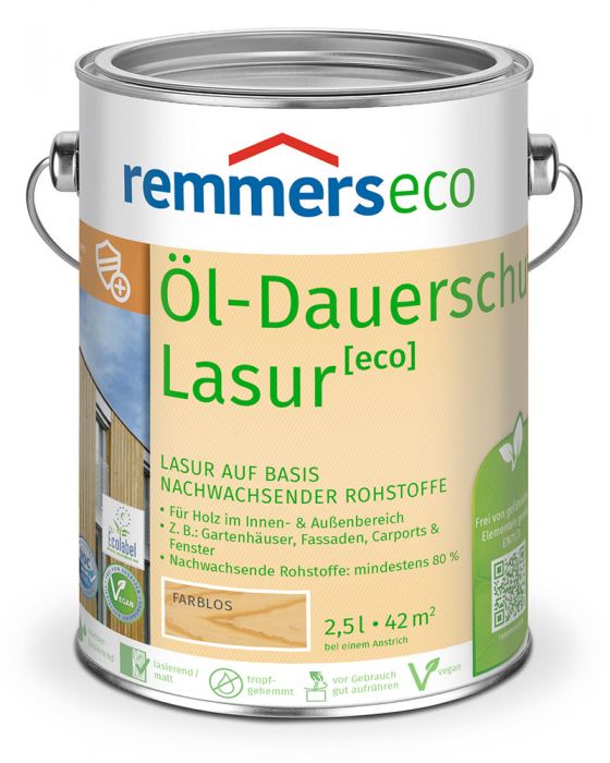 Remmers Öl-Dauerschutz-Lasur eco Farblos 2,5l Dose