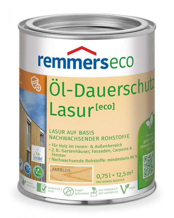 Remmers Öl-Dauerschutz-Lasur eco Farblos 0,75l Dose