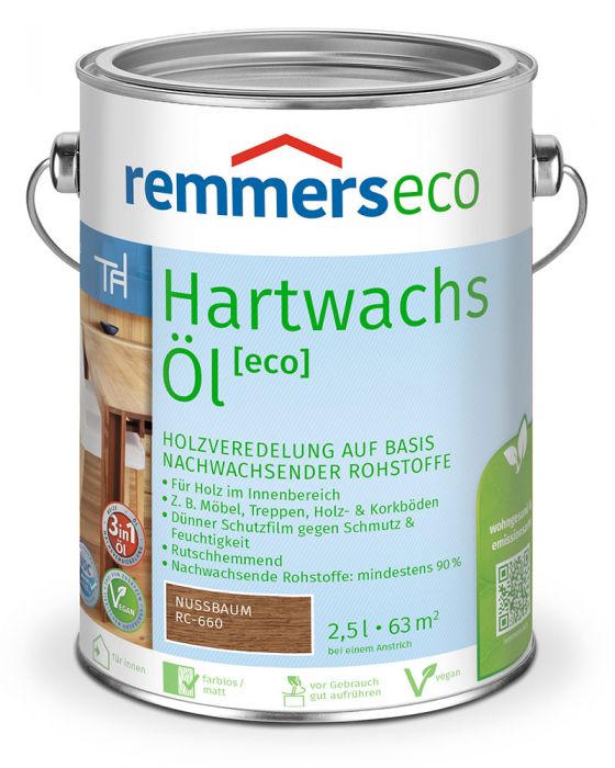 Remmers Hartwachsöl eco Nussbaum RC-660 2,5l Dose