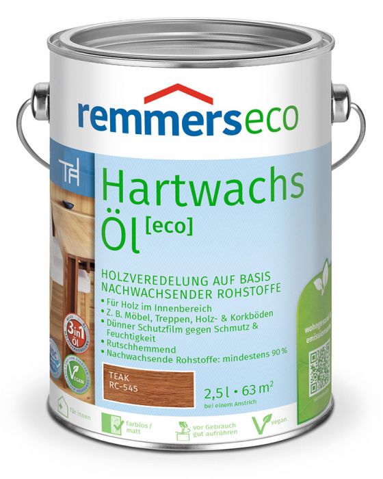 Remmers Hartwachsöl eco Teak RC-545 2,5l Dose