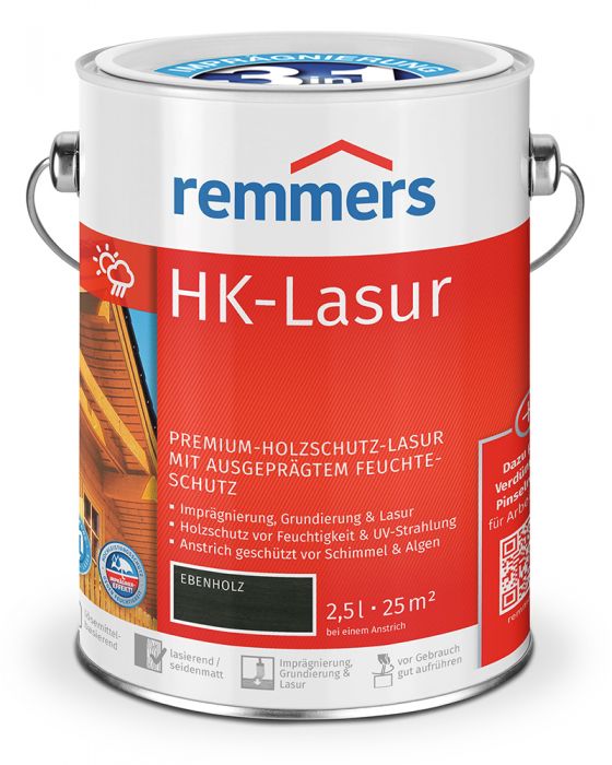 Remmers HK-Lasur 3in1 Ebenholz RC-790 2,5l Dose