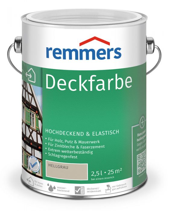 Remmers Deckfarbe Hellgrau 2,5l Dose